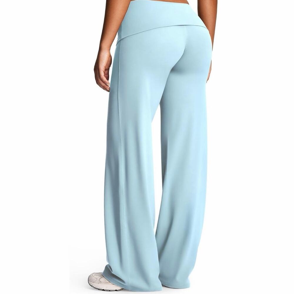 Aoxjox Women's Athlenza Fold Over Waist Yoga Pants SzM NEW NWT
